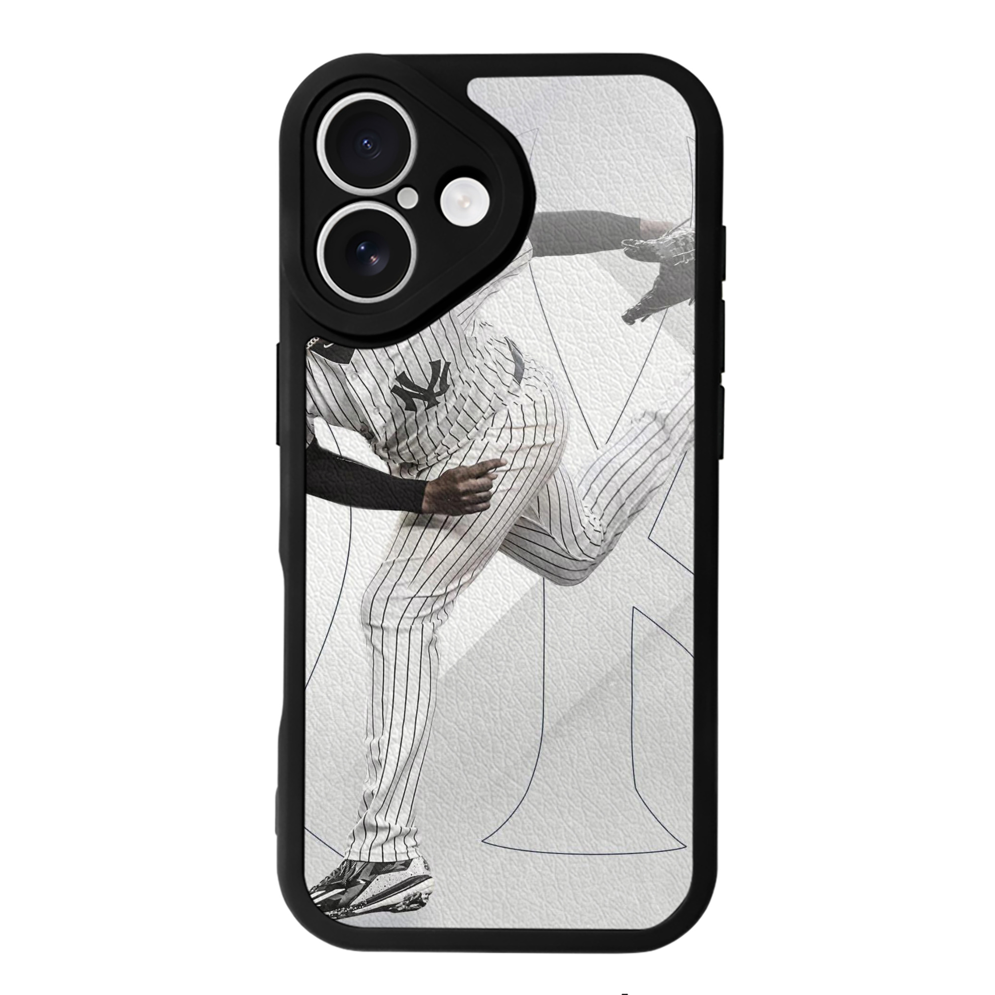 CC Sabatnia 10 IPhone 16 Silicone Leather Case – UV Print, Lambskin Texture – Perfect Fit, Wireless Charging Compatible, Scratch Resistant, Precise Cutouts – Stylish Protection For IPhone 16